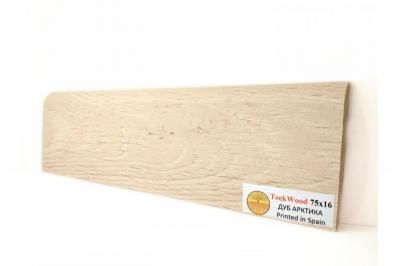 Плинтус МДФ TECKWOOD прямой Дуб Арктика 75х16х2150